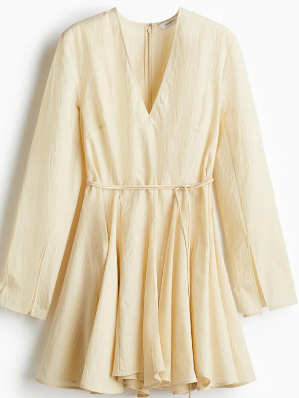 ​✨ NWT H&M Edition - Y2K Cream Pinstripe Mini Dress